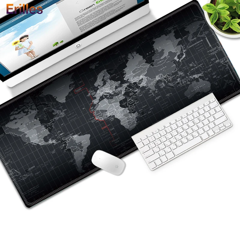 XL World Map Mouse Pad Locked Edge Desk Keyboard Computer Mousepad Gaming Pad Large Size Anti-slip Large Mausepad Carpet
XL World Map Mouse Pad Locked Edge Desk Keyboard Computer Mousepad Gaming Pad Large Size Anti-slip Large Mausepad Carpet