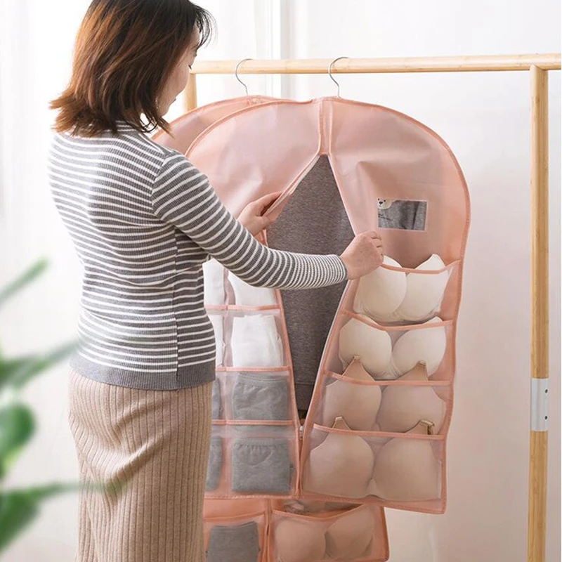 Foldable Clothing Storage Bag Wardrobe Dust Bag Socks Underwear Storage Rack Double-Sided Clothes Hanging Storage Bag
Foldable Clothing Storage Bag Wardrobe Dust Bag Socks Underwear Storage Rack Double-Sided Clothes Hanging Storage Bag