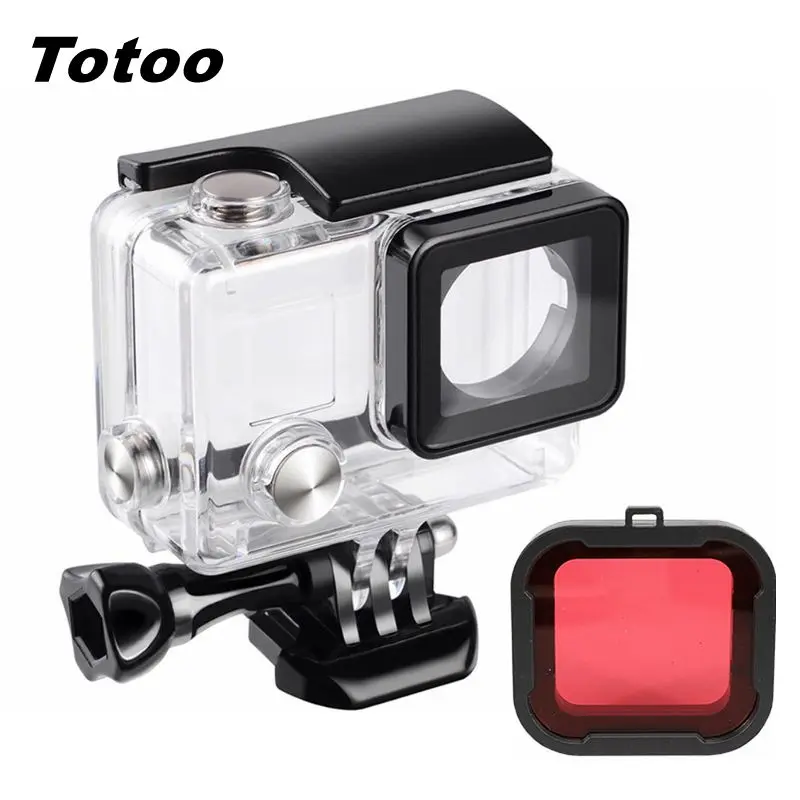 Hero 4 3+ Underwater Waterproof Housings Protection Box Case+Red Filter Dive Lens Cover Kits For GoPro Hero 3+Hero 4 Accessories
Hero 4 3+ Underwater Waterproof Housings Protection Box Case+Red Filter Dive Lens Cover Kits For GoPro Hero 3+Hero 4 Accessories