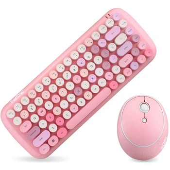 MOFII Ferris Hand Office Mini Wireless Keyboard and Mouse Set Round Keycap Girl Heart Mixed Color Wireless Keyboard and Mouse
MOFII Ferris Hand Office Mini Wireless Keyboard and Mouse Set Round Keycap Girl Heart Mixed Color Wireless Keyboard and Mouse