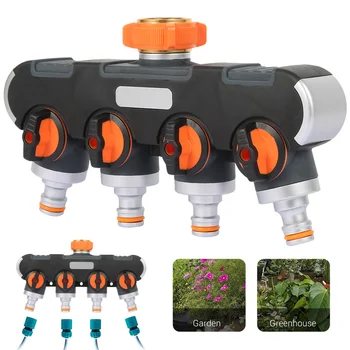 Garden Faucet 4 Way Hose Splitter Valve Plastic Water Connector Distributor Hose Connector for Outdoor Tap Hose Connector 
Garden Faucet 4 Way Hose Splitter Valve Plastic Water Connector Distributor Hose Connector for Outdoor Tap Hose Connector