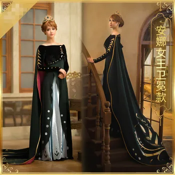 2019 queen anna princess dress crown Anna cosplay costume cloak anime women clothing christmas carnaval suits
2019 queen anna princess dress crown Anna cosplay costume cloak anime women clothing christmas carnaval suits