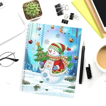 HUACAN New Arrival 5D Diamond Painting Notebook Snowman DIY Embroidery Mosaic Christmas Kits Special Shaped Gift
HUACAN New Arrival 5D Diamond Painting Notebook Snowman DIY Embroidery Mosaic Christmas Kits Special Shaped Gift