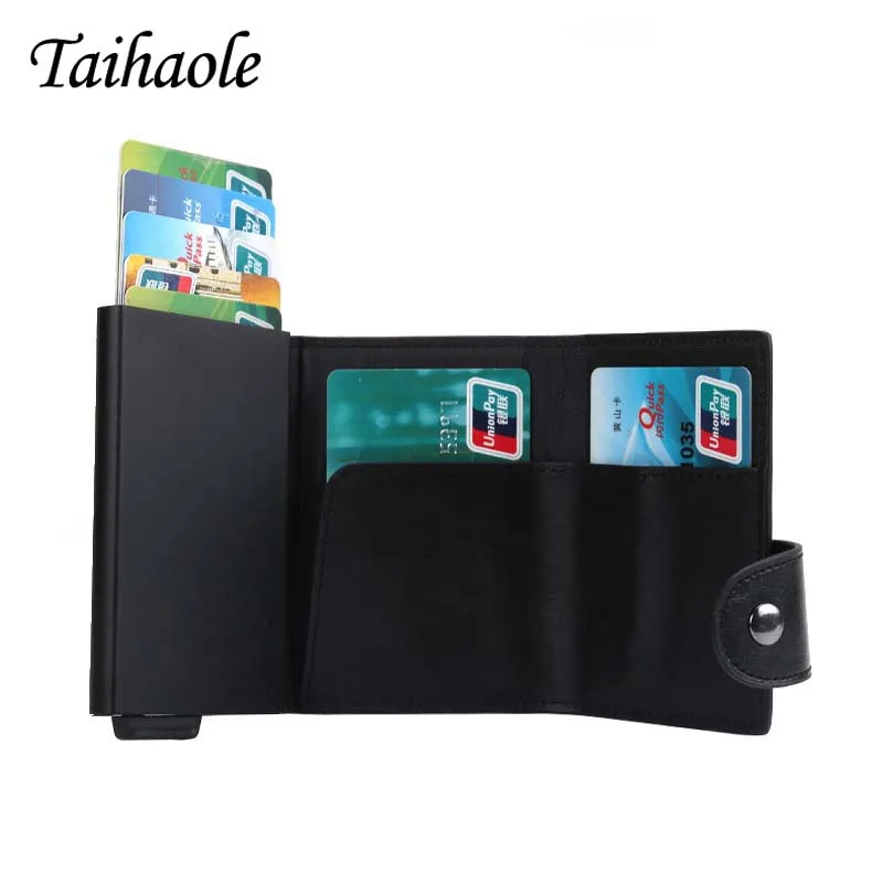 2020 New Men And Women Credit Card Holder RFID Aluminium Business Card Holder Crazy Horse PU Leather Travel Card Wallet 
2020 New Men And Women Credit Card Holder RFID Aluminium Business Card Holder Crazy Horse PU Leather Travel Card Wallet