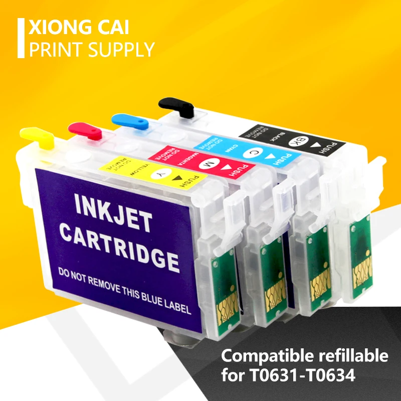 

T0711 0712 0713 0714 empty refillable ink cartridge for Epson Stylus D120 DX7400 DX7450 DX8400 Printer Refill Ink Cartridges