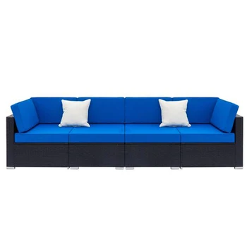 Fully Equipped Weaving Rattan Sofa Set with 2pcs Corner Sofas & 2pcs Single Sofas Black
Fully Equipped Weaving Rattan Sofa Set with 2pcs Corner Sofas & 2pcs Single Sofas Black