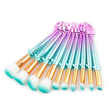 10Pcs Mermaid Makeup Brushes Set Blusher Concealer Eyeliner Brush Kit Cosmetic Beauty Powder Foundation Eyeshadow Make Up Brush
10Pcs Mermaid Makeup Brushes Set Blusher Concealer Eyeliner Brush Kit Cosmetic Beauty Powder Foundation Eyeshadow Make Up Brush