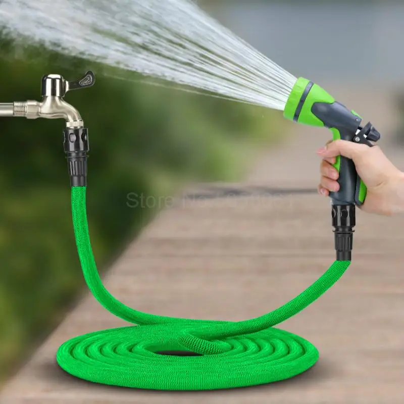 Multi-functional Garden Hose Expandable Flexible Water Pipe Watering Kits with Spray Gun Irrigation System | Дом и сад