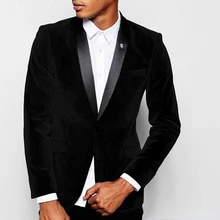 New Black Velvet Men Suit Shawl Lapel Slim Fit Tailor Made Wedding Tuxedos for Men Business Evening Party Suits (Blazer + Pants)
New Black Velvet Men Suit Shawl Lapel Slim Fit Tailor Made Wedding Tuxedos for Men Business Evening Party Suits (Blazer + Pants)