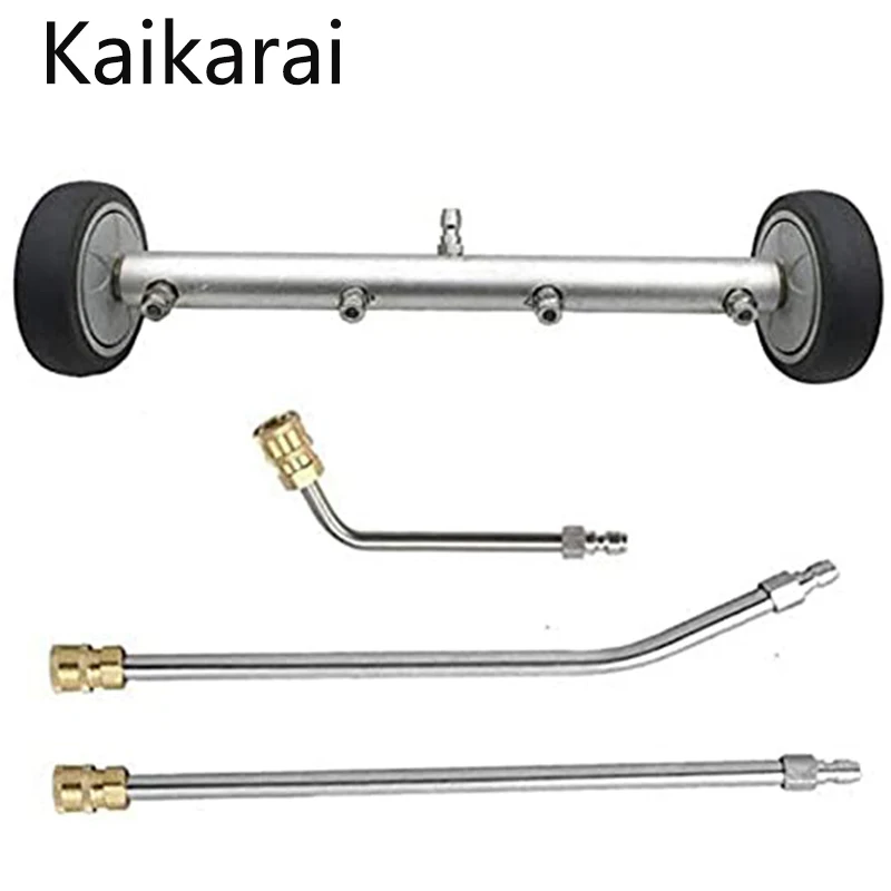 Pressure Washer Undercarriage Cleaner - 16 Inch Water Broom, 2In1 Power Washer Attachments, ,with 45 Degree Angled Wand 4000 PSI
Pressure Washer Undercarriage Cleaner - 16 Inch Water Broom, 2In1 Power Washer Attachments, ,with 45 Degree Angled Wand 4000 PSI