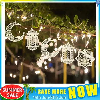 Ramadan Eid Mubarak Wooden Plaque Moon Islam Muslim Eid Mubarak Hanging Pendant Decoration For Home DIY Hollow Party Supplies 
Ramadan Eid Mubarak Wooden Plaque Moon Islam Muslim Eid Mubarak Hanging Pendant Decoration For Home DIY Hollow Party Supplies