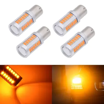4pcs Car Signal Lights Amber DC12V 1156PY BAU15S PY21W LED 33SMD Tail Turn Brake Reverse Lamps Bulbs Super Bright Replacement
4pcs Car Signal Lights Amber DC12V 1156PY BAU15S PY21W LED 33SMD Tail Turn Brake Reverse Lamps Bulbs Super Bright Replacement