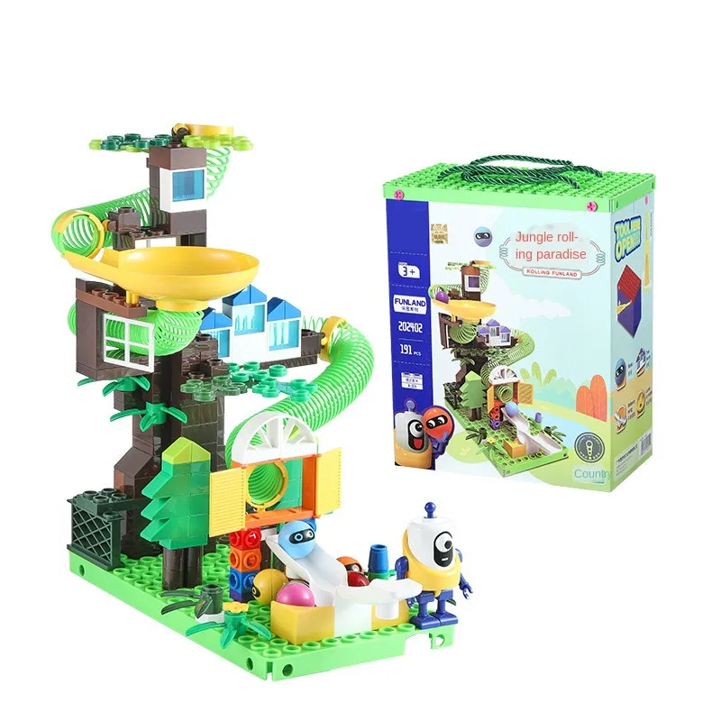 Funny Running Ball Spring Track System Building Blocks Set STEAM Educational Toys
Funny Running Ball Spring Track System Building Blocks Set STEAM Educational Toys