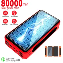 Wireless 80000mAh Power Bank Charging Large-capacity Solar Battery Panel With 4USB Output Port Charger for IPhone Samsung Xiaomi
Wireless 80000mAh Power Bank Charging Large-capacity Solar Battery Panel With 4USB Output Port Charger for IPhone Samsung Xiaomi