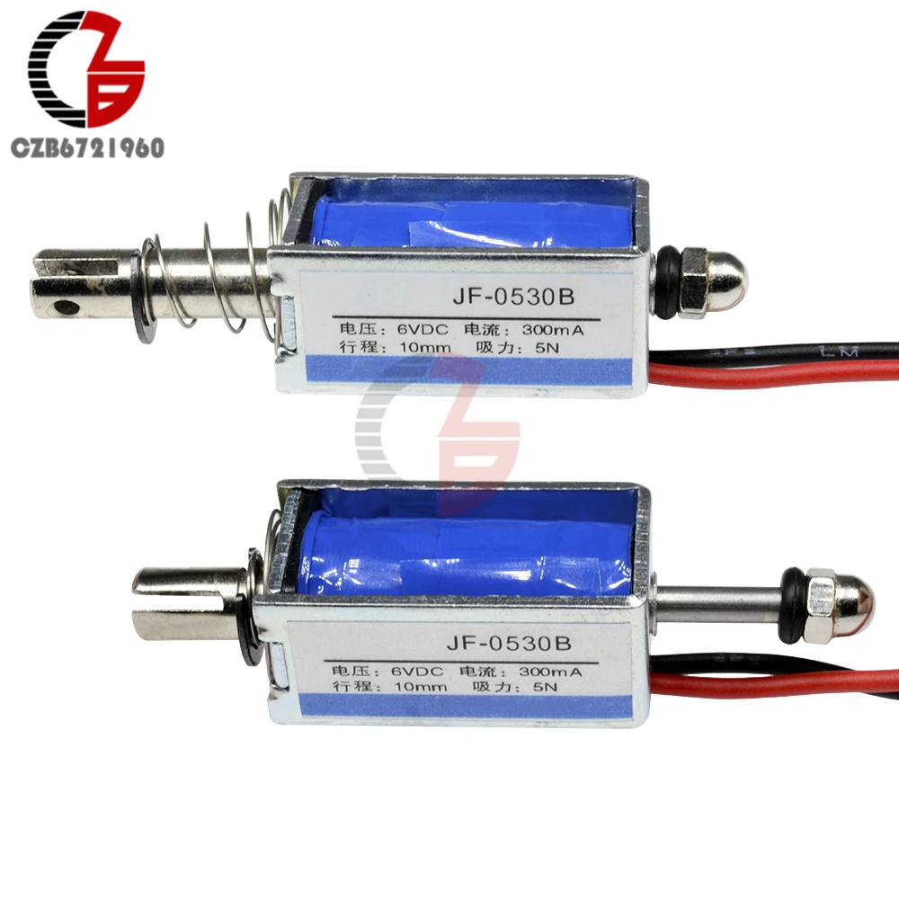 Elettromagnete Heschen 24VDC - Tipo Push-Pull, 10mm Corsa, 5N Forza