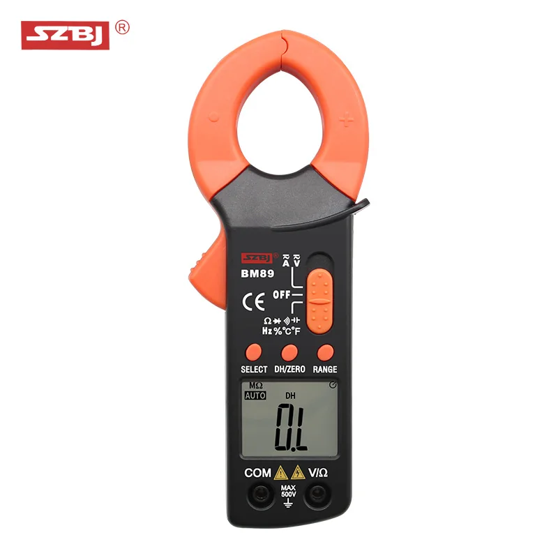 SZBJ BM89 High-precision AC/DC Smart Clamp Meter Automatic Measurement Capacitance Frequency Temperature Clamp Multimeter
SZBJ BM89 High-precision AC/DC Smart Clamp Meter Automatic Measurement Capacitance Frequency Temperature Clamp Multimeter