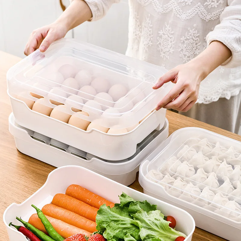 Breathable Egg Box Dumpling Box Refrigerator Finishing Fresh-keeping Box Frozen Dumpling Multilayer Egg Storage Box Drawer Type
Breathable Egg Box Dumpling Box Refrigerator Finishing Fresh-keeping Box Frozen Dumpling Multilayer Egg Storage Box Drawer Type