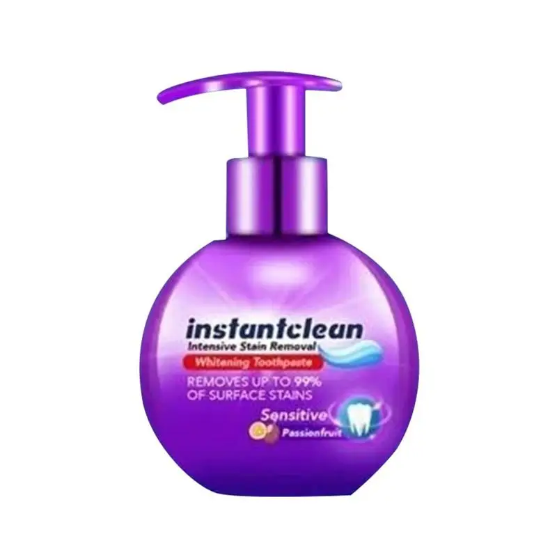 Instant Clean Intensive Stain Removal Whitening Toothpaste Viaty Baking Passion Fruit Flavor Toothpaste Prevent Tooth Decay
Instant Clean Intensive Stain Removal Whitening Toothpaste Viaty Baking Passion Fruit Flavor Toothpaste Prevent Tooth Decay