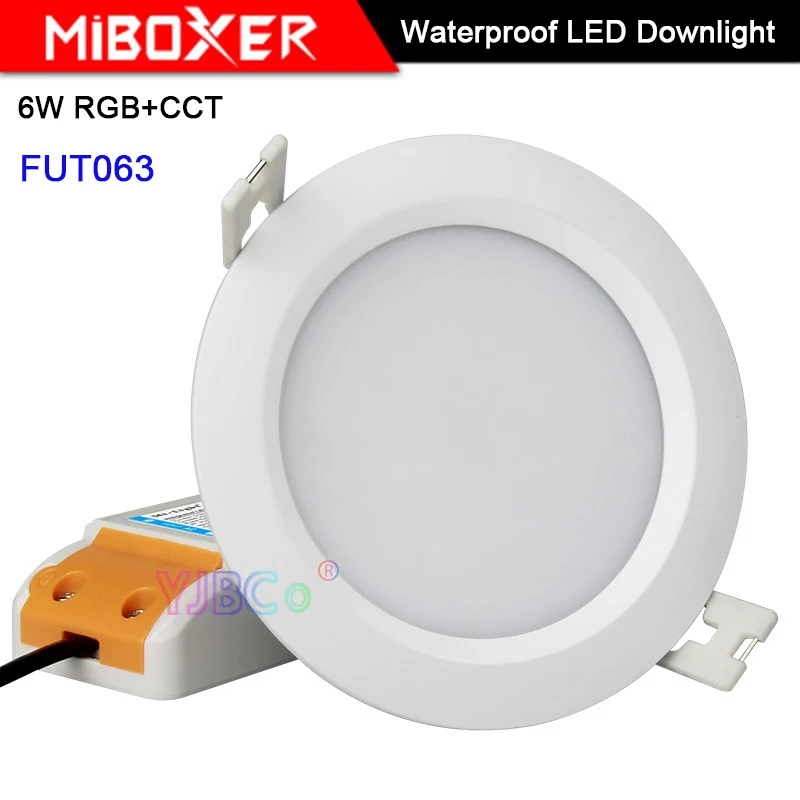 Miboxer 6W RGB+CCT Waterproof LED Downlight FUT063 AC 100V-240V Round Brightness adjustable LED Ceiling Spotlight
Miboxer 6W RGB+CCT Waterproof LED Downlight FUT063 AC 100V-240V Round Brightness adjustable LED Ceiling Spotlight