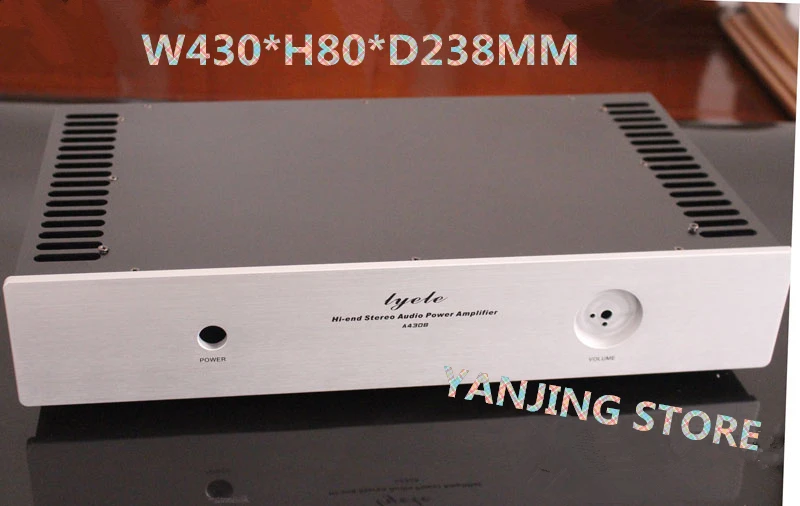 

430*238*80MM 4308Class A Amplifier Chassis Enclosure / Preamp Case /Both Sides Radiator Chassis / DIY Box