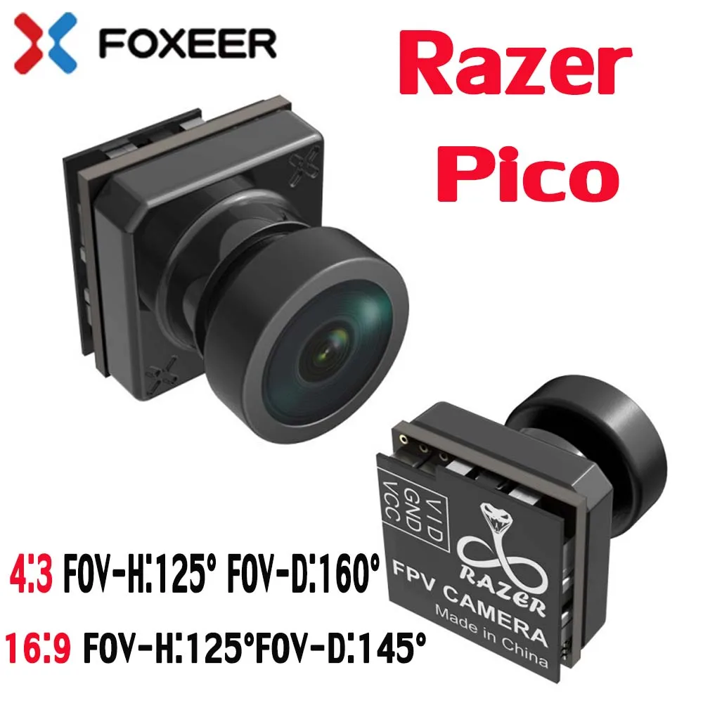 Foxeer Pico Razer 1200TVL 12*12 мм Мини FPV камера CMOS 4:3/16:9 NTSC/PAL 3 8 в-16 в для радиоуправляемого