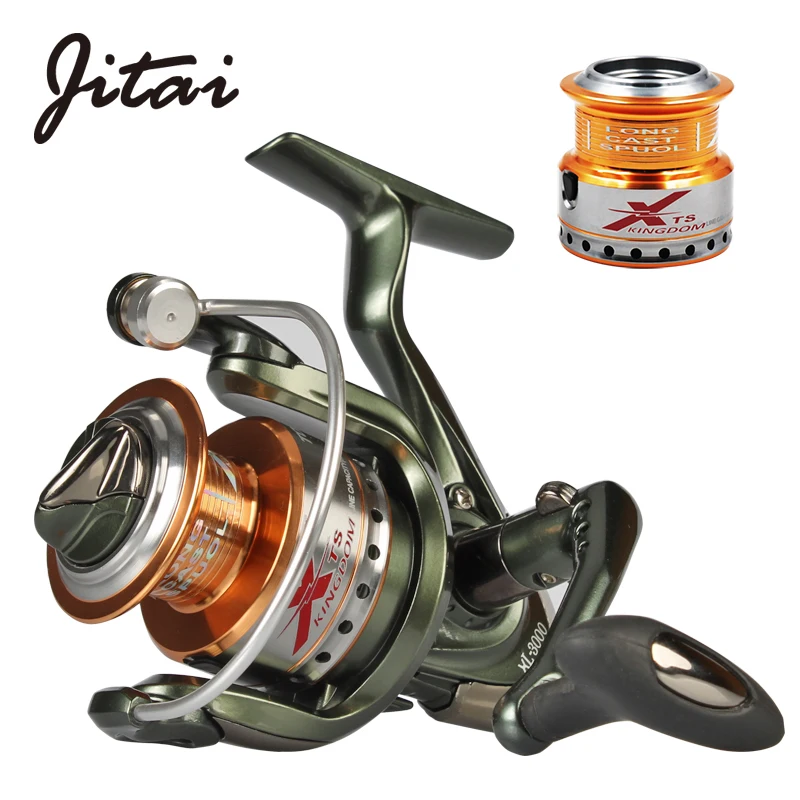 JITAI Spinning Fishing Reel with Free Spare Metal Spool 5.2:1 Gear Ratio 9+1BB Saltwater Wheel Carp Fishing Reels
JITAI Spinning Fishing Reel with Free Spare Metal Spool 5.2:1 Gear Ratio 9+1BB Saltwater Wheel Carp Fishing Reels