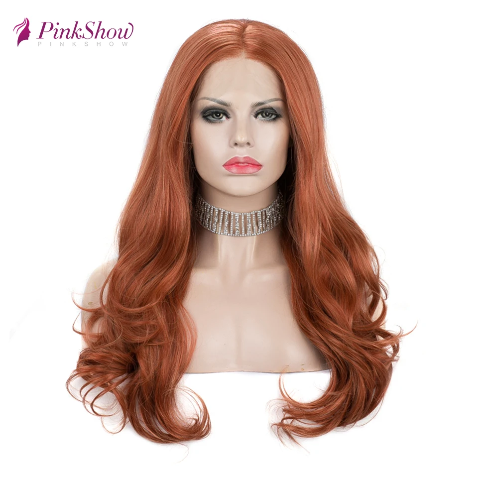 Pinkshow Orange Wig Synthetic Lace Front Wig For Women Natural Wavy Wigs Middle Part Heat Resistant Fiber
Pinkshow Orange Wig Synthetic Lace Front Wig For Women Natural Wavy Wigs Middle Part Heat Resistant Fiber