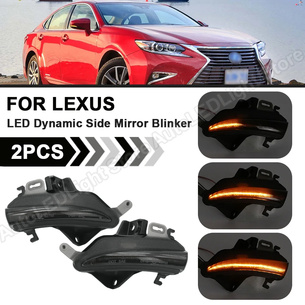 2Pcs For Lexus IS350 IS250 IS300 CT200H LS460 LS460L LS600H IS200T LED Dynamic Side Mirror Blinker Indicator Turn Signal Light
2Pcs For Lexus IS350 IS250 IS300 CT200H LS460 LS460L LS600H IS200T LED Dynamic Side Mirror Blinker Indicator Turn Signal Light