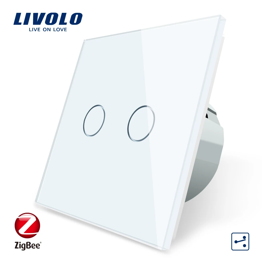 

Livolo EU Standard Wifi Smart, Intelligence App,Wireless Touch Switches , 2ways,Work with ZigBee Wall Switch,Google Home,Alexa