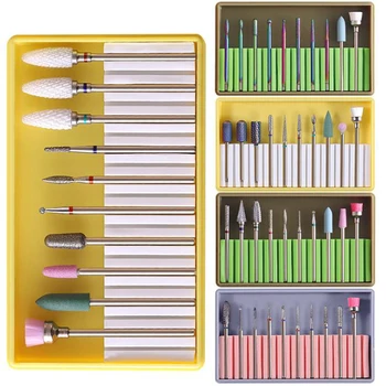 10PCS/Set Nail Drill Bits Nail Gel Remover Grind Tool Ceramic Diamond Milling Cutters Manicure Files Electric Drill Machine
10PCS/Set Nail Drill Bits Nail Gel Remover Grind Tool Ceramic Diamond Milling Cutters Manicure Files Electric Drill Machine