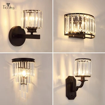 Tiooka Classical Crystal Bedroom Light 12 Types Gold/Black Wall Sconces Lamp with E14 Socket for Corridor Study Hotel Lighting
Tiooka Classical Crystal Bedroom Light 12 Types Gold/Black Wall Sconces Lamp with E14 Socket for Corridor Study Hotel Lighting