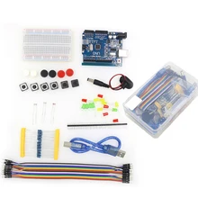 Basic Starter Kit For Arduino-Uno R3 Diy Kit - R3 Board Breadboard + Retail Box Introduction Electronic Accessories
Basic Starter Kit For Arduino-Uno R3 Diy Kit - R3 Board Breadboard + Retail Box Introduction Electronic Accessories