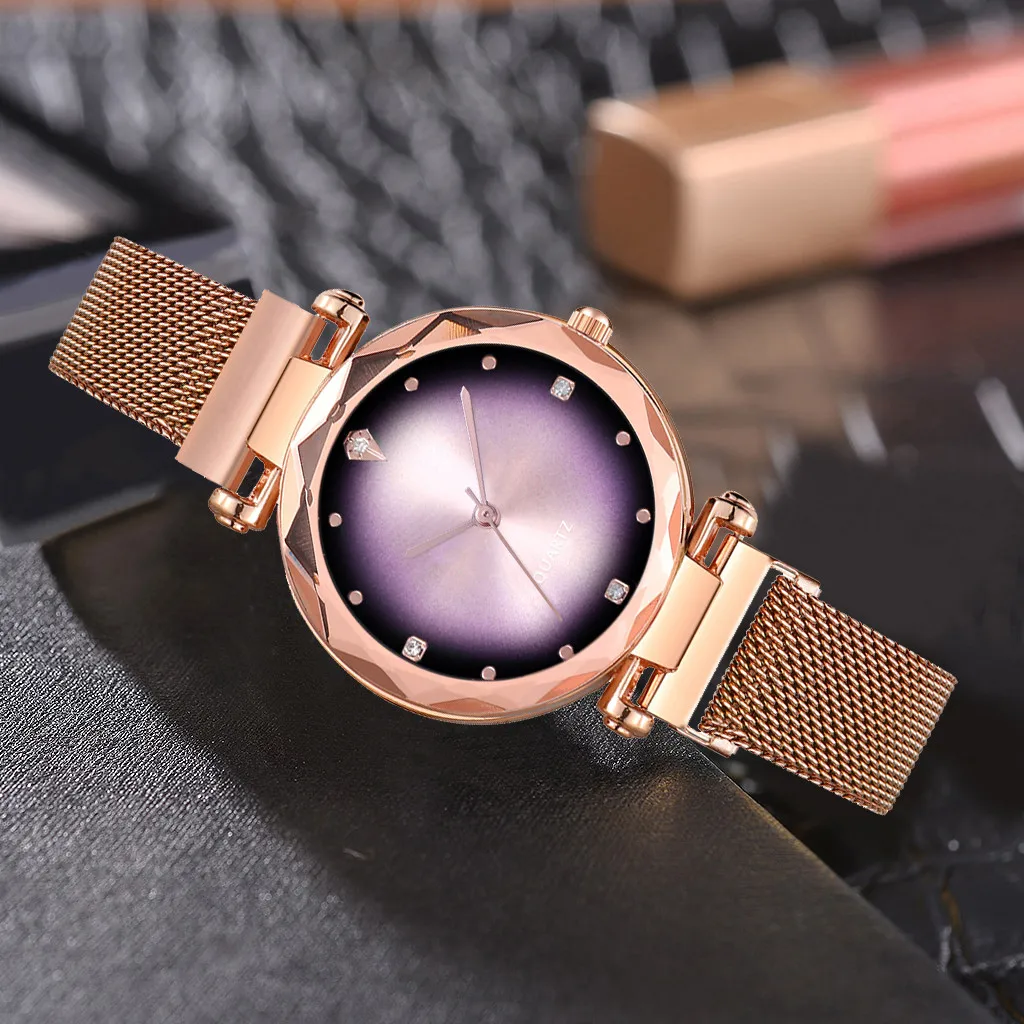 Ladies Irregular Women Watches Design Dot Dial Quartz Wristwatch Mesh Belt Strap Clock Rose Gold Rhinestone Zegarki Damskie 2019
Ladies Irregular Women Watches Design Dot Dial Quartz Wristwatch Mesh Belt Strap Clock Rose Gold Rhinestone Zegarki Damskie 2019
