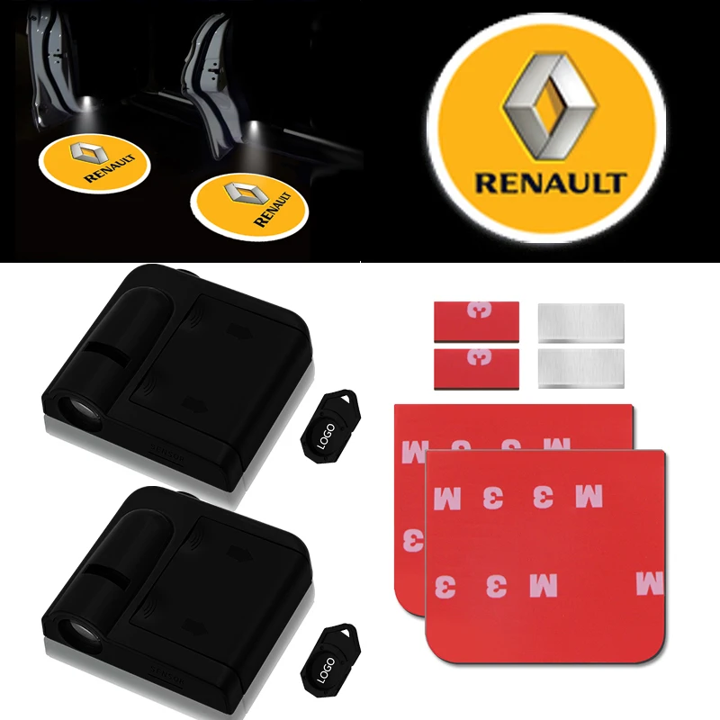 2pcs Fashion NEW Car styling Wireless LED Car Door Welcome Logo Light Laser Projector Ghost Lamp For Renault Car Accessories
2pcs Fashion NEW Car styling Wireless LED Car Door Welcome Logo Light Laser Projector Ghost Lamp For Renault Car Accessories
