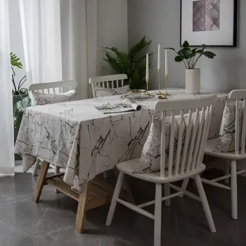 1pc White Marbled Tablecloth Modern Minimalist Printing Table Cloth Cotton Linen Dustproof Cabinet Cloth
1pc White Marbled Tablecloth Modern Minimalist Printing Table Cloth Cotton Linen Dustproof Cabinet Cloth