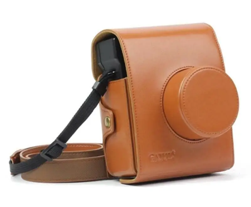 Фото Кожаный чехол для камеры Сумка Lomo' Instant automatat коричневый | Багаж и сумки