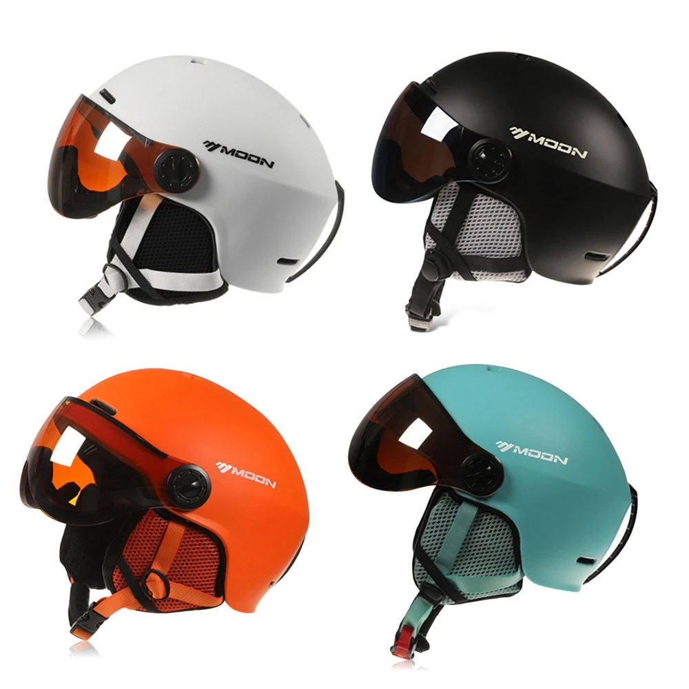 Outdoor Integrated Skiing Helmet with Goggle Air Vents PC Shell EPS Body for Cycling Skating safety Adult and Kids Snow Helmet
Outdoor Integrated Skiing Helmet with Goggle Air Vents PC Shell EPS Body for Cycling Skating safety Adult and Kids Snow Helmet