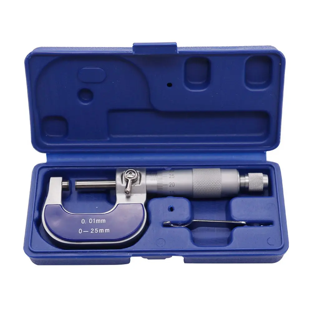 Handheld Precision Outside Micrometer 0-25mm/0.01mm Gauge Vernier Caliper Meter Carbide Tip Measuring Tools
Handheld Precision Outside Micrometer 0-25mm/0.01mm Gauge Vernier Caliper Meter Carbide Tip Measuring Tools