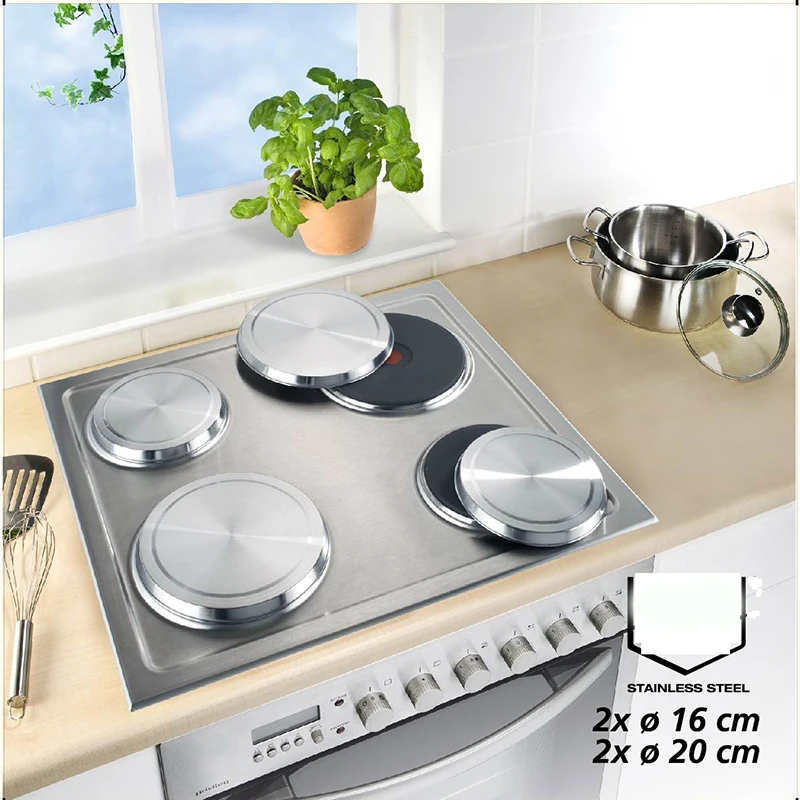 4PCS SET Stainless Steel Gas Electric Stove Top Covers