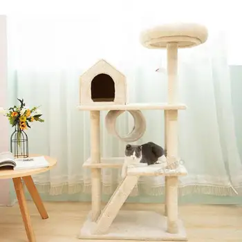 Large cat climbing frame cat nest cat tree one with nest cat scratch board villa cat climbing frame cat post supplies cat toy
Large cat climbing frame cat nest cat tree one with nest cat scratch board villa cat climbing frame cat post supplies cat toy