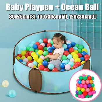 Baby Playpen Dry Pool With Balls Baby Fence Playpen For Newborn Baby Activity Supplies Safety Barrier Bed Fence With 100pcs ball
Baby Playpen Dry Pool With Balls Baby Fence Playpen For Newborn Baby Activity Supplies Safety Barrier Bed Fence With 100pcs ball