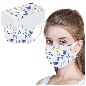 50PCS Unisex Adult Disposable Mask Bird Flower Tree Print Mouth Mask Non-woven Fabric Face Cover Mascarillas Desechables
50PCS Unisex Adult Disposable Mask Bird Flower Tree Print Mouth Mask Non-woven Fabric Face Cover Mascarillas Desechables