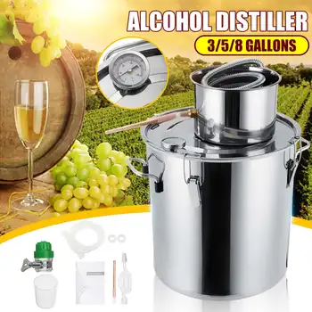 3/5/8GAL Distiller Moonshine Alcohol Distiller Stainless Copper DIY Home Water Wine Essential Oil Brewing Kit
3/5/8GAL Distiller Moonshine Alcohol Distiller Stainless Copper DIY Home Water Wine Essential Oil Brewing Kit