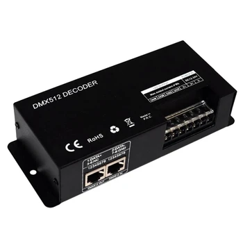 4CH DC12-24V RGBW DMX 512 Decoder LED Controller, RGB LED DMX512 Decoder 4 Channel X 8A for LED Strip Light
4CH DC12-24V RGBW DMX 512 Decoder LED Controller, RGB LED DMX512 Decoder 4 Channel X 8A for LED Strip Light