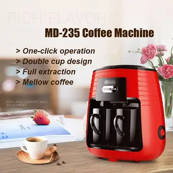 450W 0.25L Coffee Machine Tea Filter Machine Set With 2 Ceramic Cups America Style Automatic Home Office Electric Coffee Maker
450W 0.25L Coffee Machine Tea Filter Machine Set With 2 Ceramic Cups America Style Automatic Home Office Electric Coffee Maker