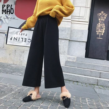 High Quality Knit Straight Pants Women Casual High Waist Loose Trousers Retro Fashion Students Plus Size Straight Long Pants
High Quality Knit Straight Pants Women Casual High Waist Loose Trousers Retro Fashion Students Plus Size Straight Long Pants