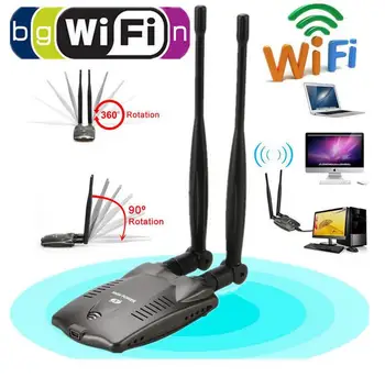 USB Wifi Adapter Wireless Network Card Ralink 3000mW High Power Dual Antenna Wireless Wifi Adapters
USB Wifi Adapter Wireless Network Card Ralink 3000mW High Power Dual Antenna Wireless Wifi Adapters