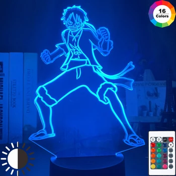 One Piece Monkey D Luffy Figure 3d Illusion Night Light Led Touch Sensor Nightlight for Kids Bedroom Decor Cool Table Lamp Anime
One Piece Monkey D Luffy Figure 3d Illusion Night Light Led Touch Sensor Nightlight for Kids Bedroom Decor Cool Table Lamp Anime