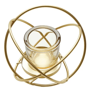 Nordic Gold Geometric Candle Holder Modern Cup Wedding Iron Candle Holder Glass Lantern Table Portavelas Home Decoration AD50CH
Nordic Gold Geometric Candle Holder Modern Cup Wedding Iron Candle Holder Glass Lantern Table Portavelas Home Decoration AD50CH