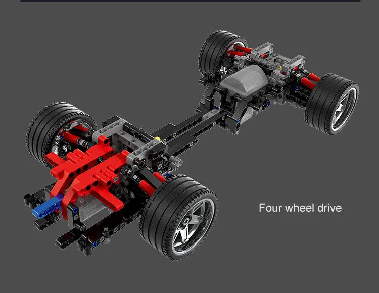 MOC Новый 4X4 приложение для вождения RC гоночный автомобиль Fit Technic мотор функция